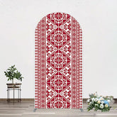 Lofaris Repeated Slovakia Pattern Birthay Arch Backdrop